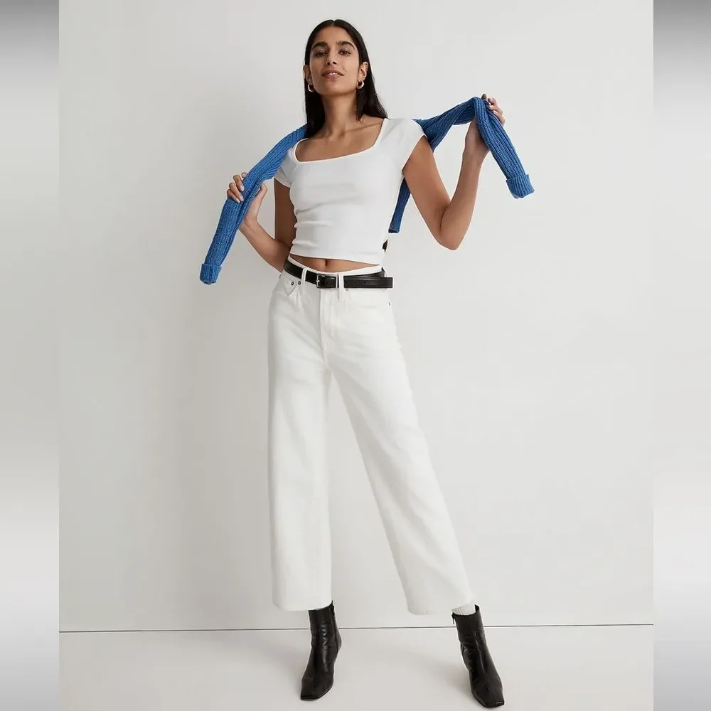 Madewell Women's High Rise Jeans - White - Picture 2 of 16